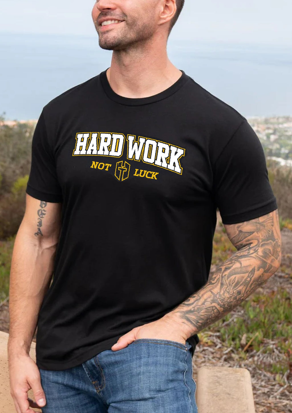 Hard Work, Not Luck tee