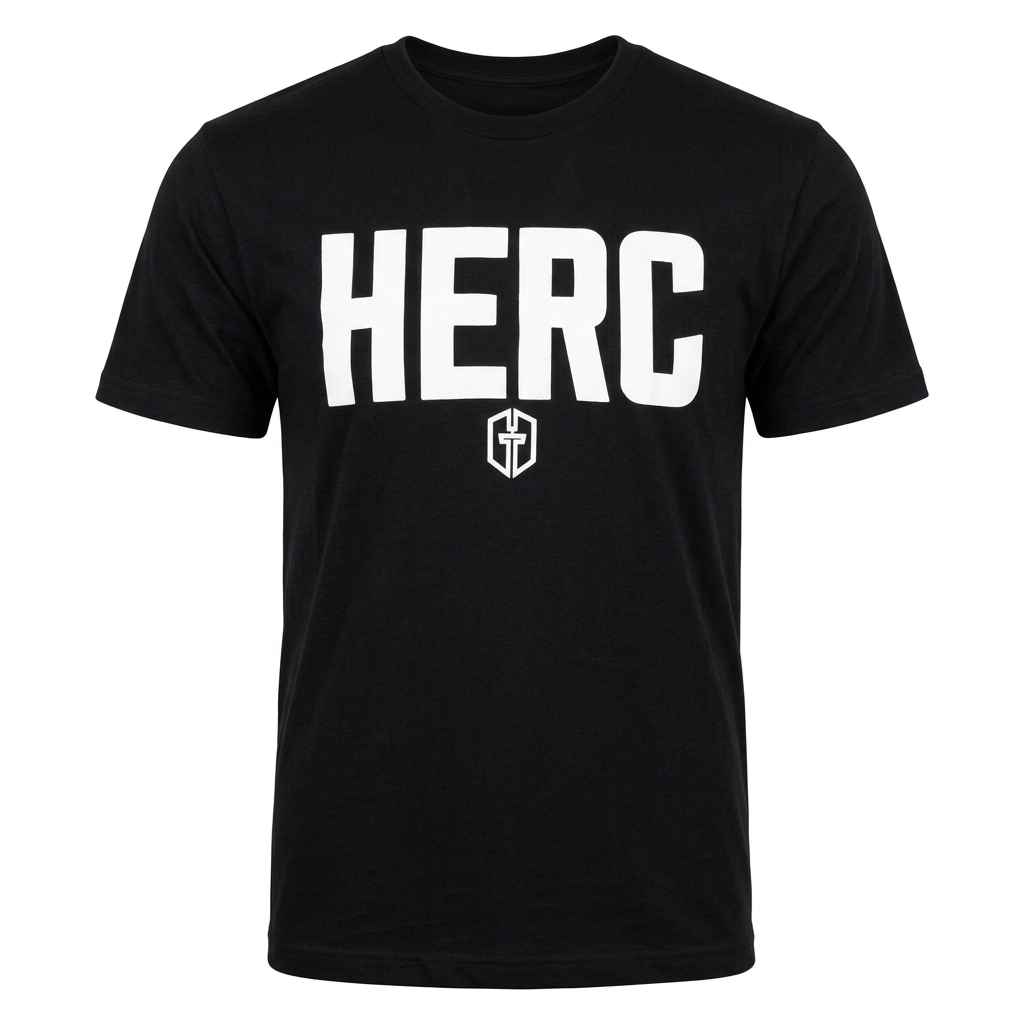 Black BOLD HERC shirt-only preview