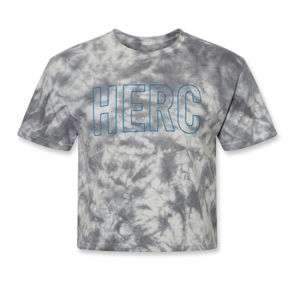 Outline HERC Black Dye Black Crop Blue print
