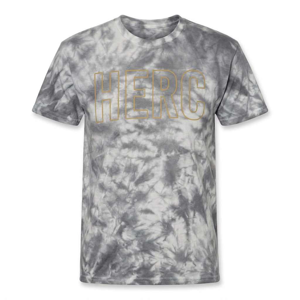 Outline HERC Black Dye Black Gold print