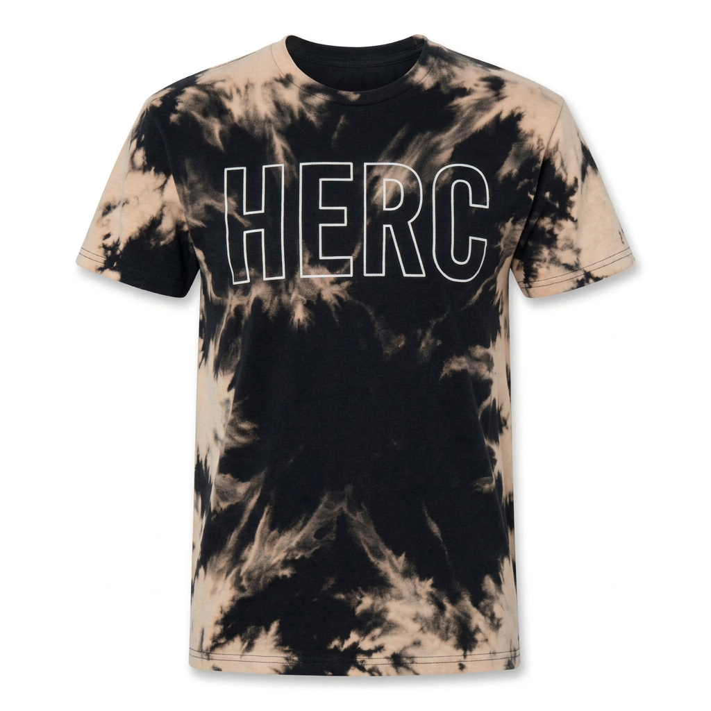 Outline HERC Bleached White print soft wash