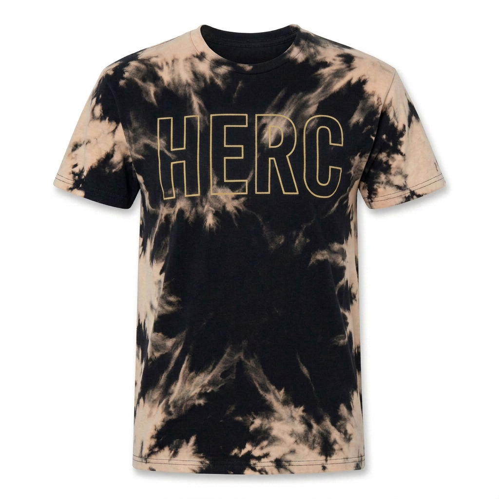 Outline HERC Bleach Crop Gold print soft wash