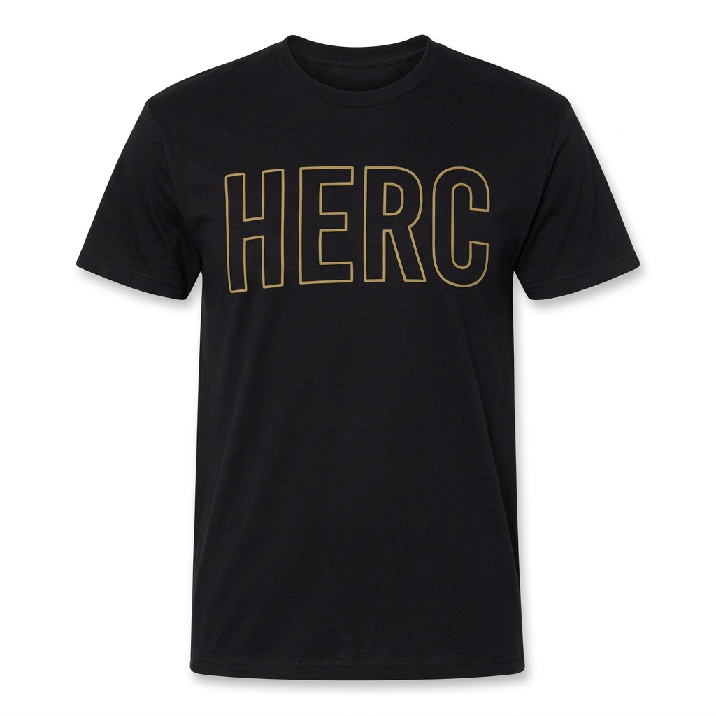 Solid Black shirt with Gold outline